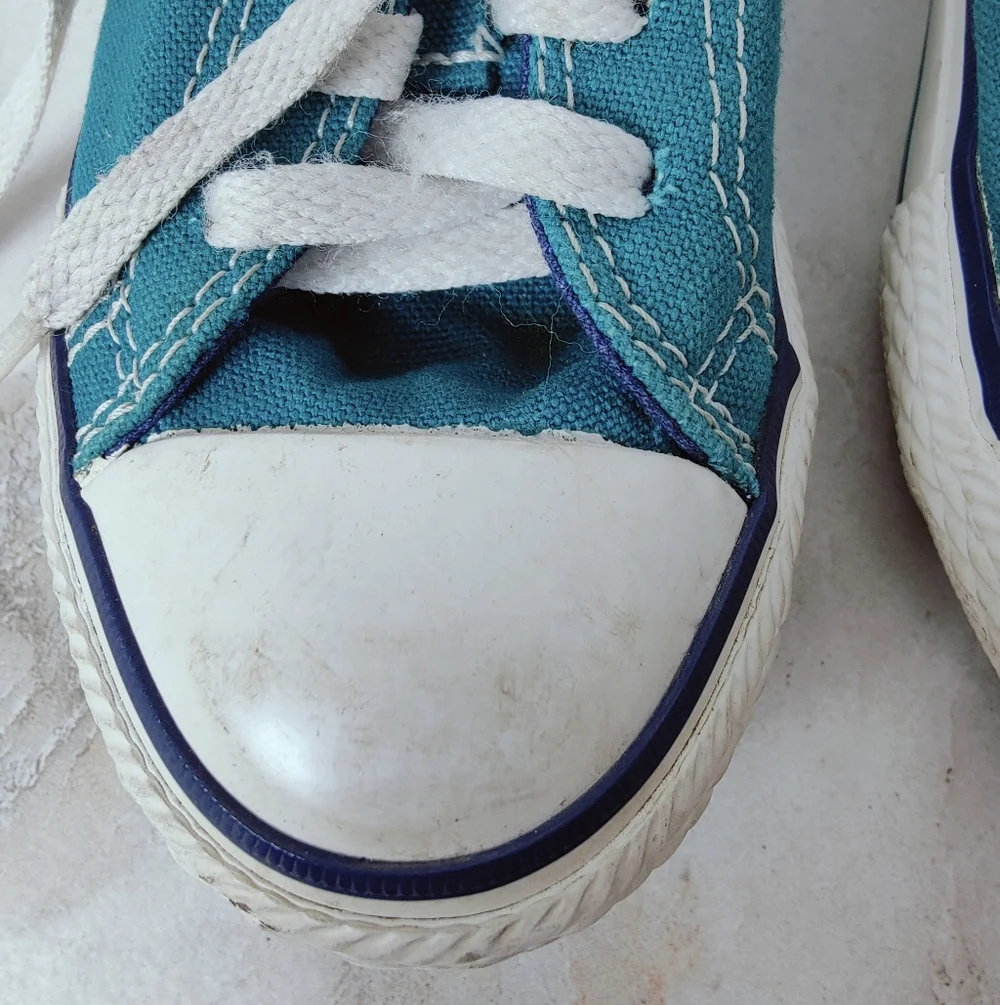 Converse One Star Teal Green Kids' Toddler Sneakers Tennis Shoes, Sz 12